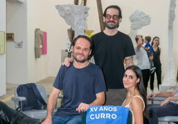 Carlos Guizar, Curro Borrego y Almudena Vallarta. GENTE BIEN JALISCO/ Jorge Soltero