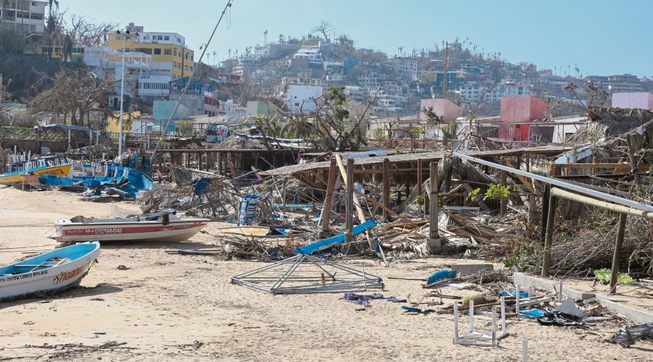 Después del paso del huracán “Otis”, el 25 de octubre de 2023, autoridades de Guerrero continúan en la búsqueda de 32 personas desaparecidas. AFP